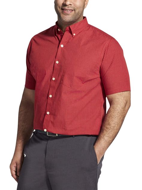 Weekend Micro Fleece Mixed Media Vest - Regular Fit. . Van heusen button down shirts